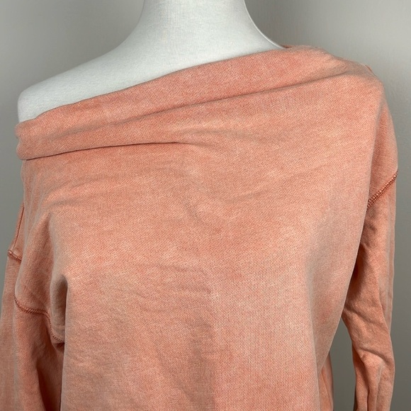 Pilcro By Anthropologie Coral Donna Tunic Pullover Sweatshirt Slouchy Easy Sz S - Picture 4 of 13
